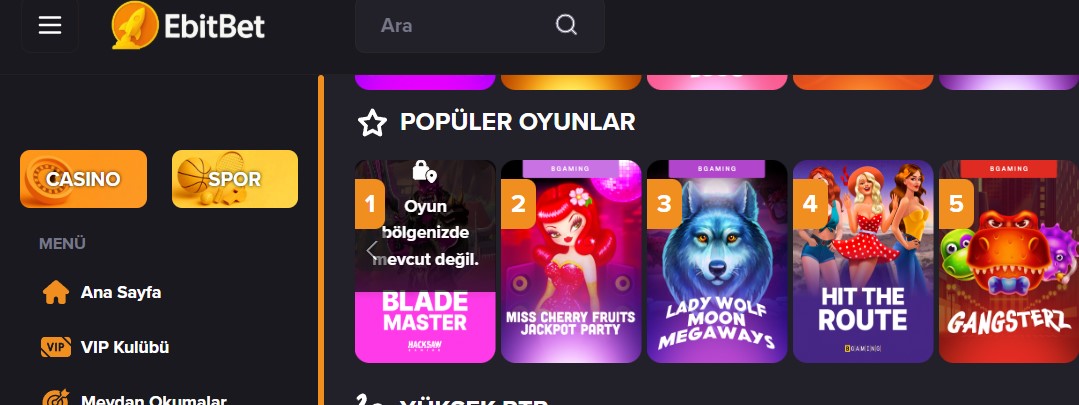 Ebitbet Mobil Giriş